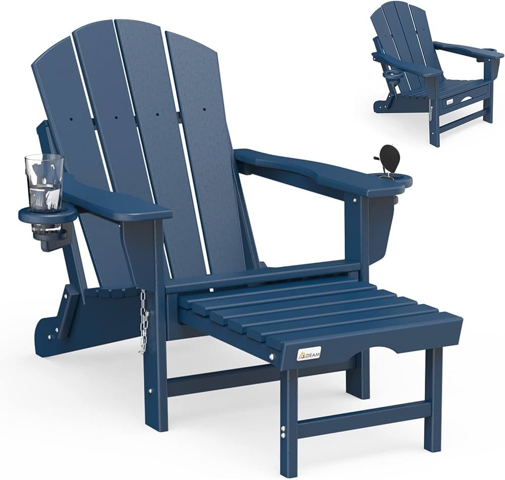 Amazon.com: Mdeam Folding Adirondack Chair Patio Lawn Outdoor Fire Pit Chair Adirondack Chair Wea... | Amazon (US)