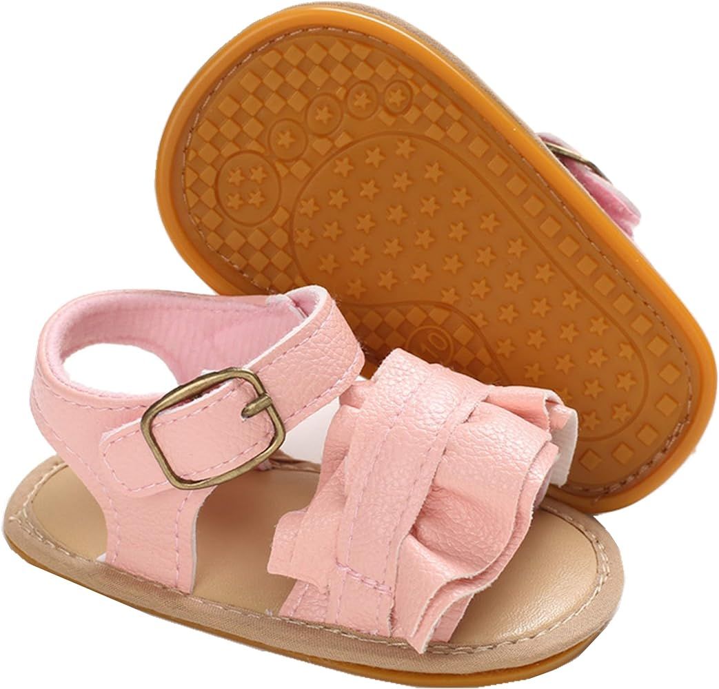 Baby Girls Sandals Summer Shoes Outdoor First Walker Toddler Girls Shoes for Summer | Amazon (US)