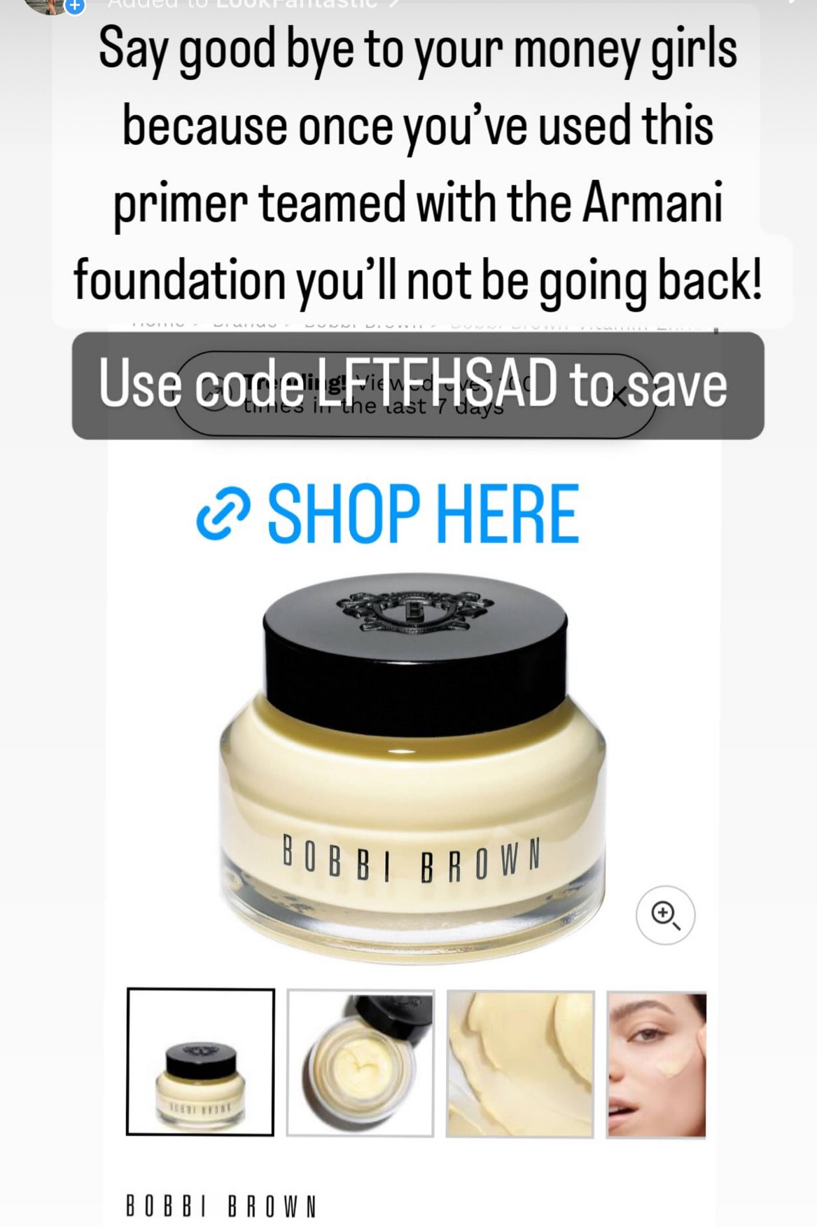 Bobbi brown face bace. The best primer on the market in my opinion 