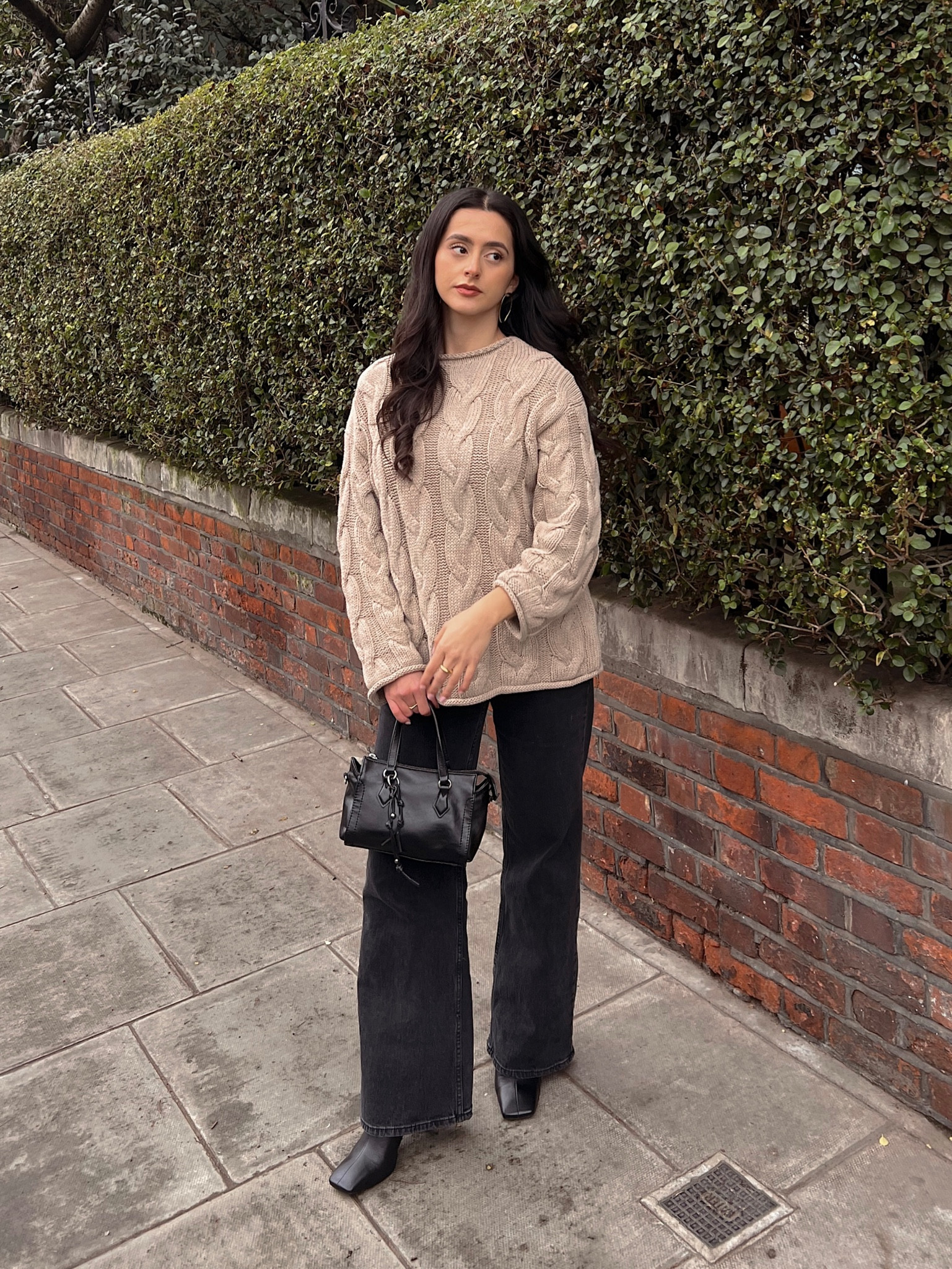 Weekend casual 🤎 neutral classic cable knit jumper!

#LTKstyletip #LTKFind #LTKfit