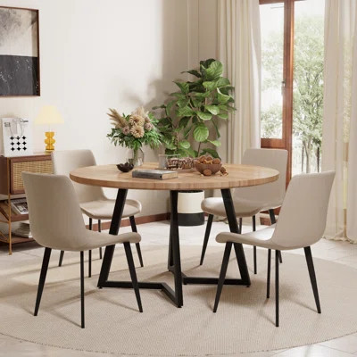 Mid Century Round Dining Table Sets | Wayfair North America