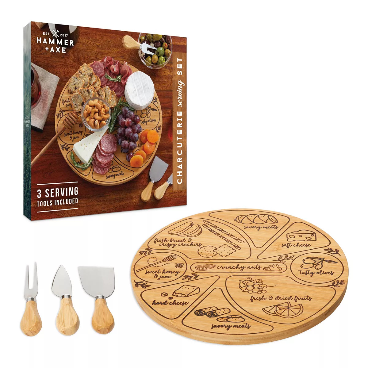 Hammer & Axe Charcuterie Serving Set | Kohl's