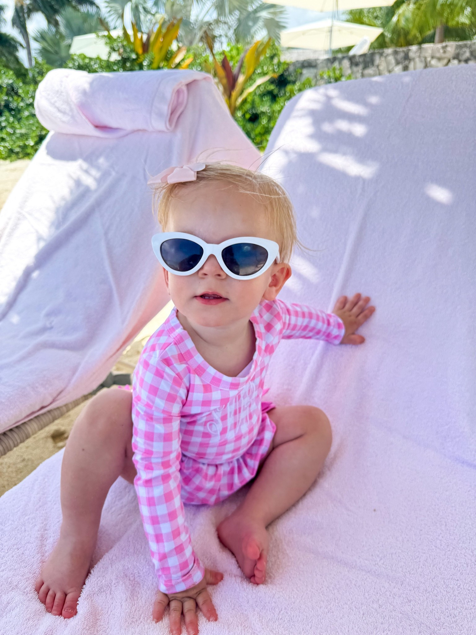 Baby girl swim 