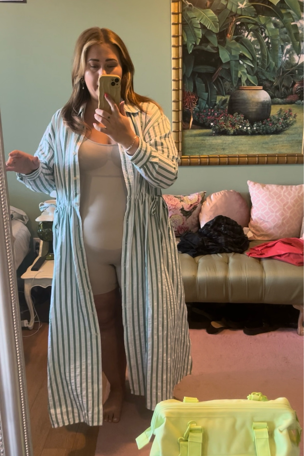 The best Amazon shapewear! Doesn’t move around, supportive without being restrictive, and comes in two colors. The straps are adjustable, and there’s a gusset to make using the bathroom easy!
I sized up for every day comfort to a xxl but if I wanted more snatching I’d do a xl. 

#LTKstyletip #LTKplussize #LTKbump