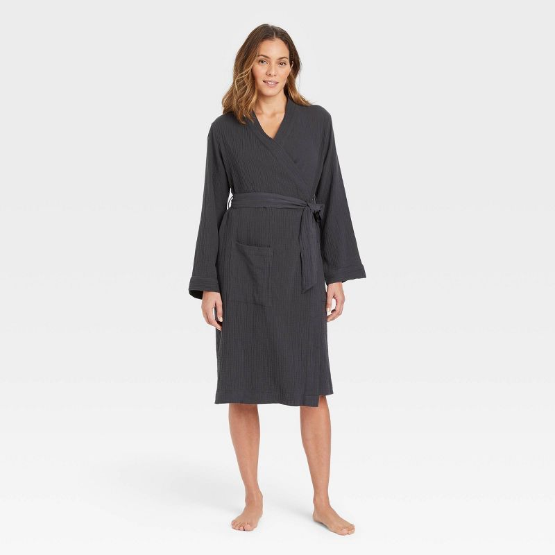 Women's 100% Cotton Long Robe - Stars Above™ | Target
