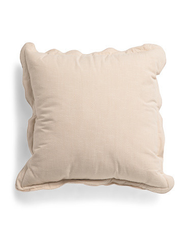 20x20 Sadie Scalloped Pillow | Polyester/Cotton | Marshalls
