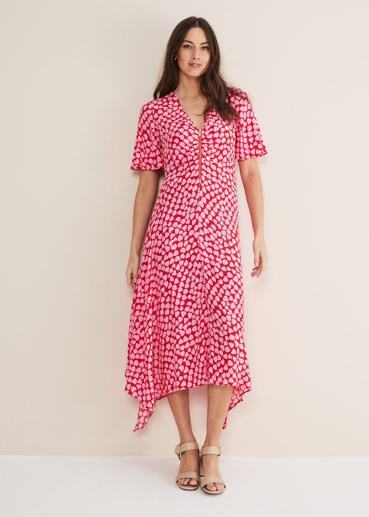 Darcie Heart Midi Dress | Phase Eight (UK)