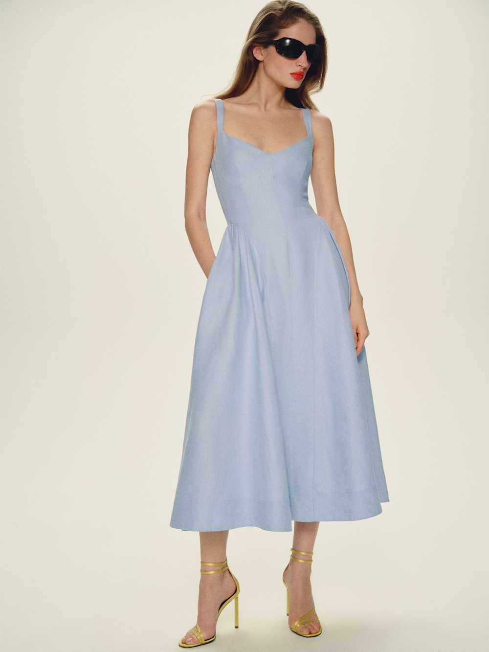 Birdie Linen Dress | Reformation (Global)