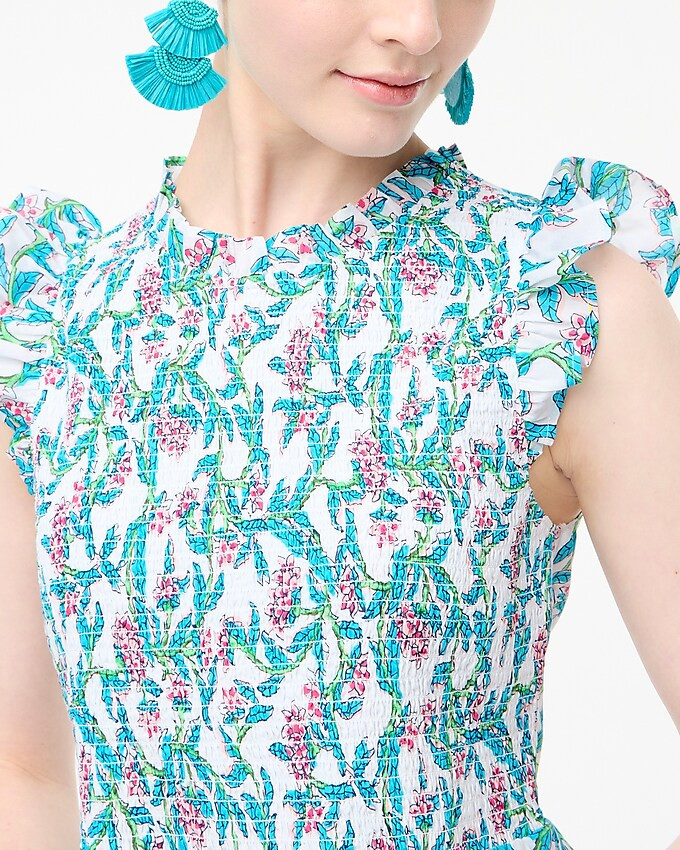 Flutter-sleeve mini dress | J.Crew Factory