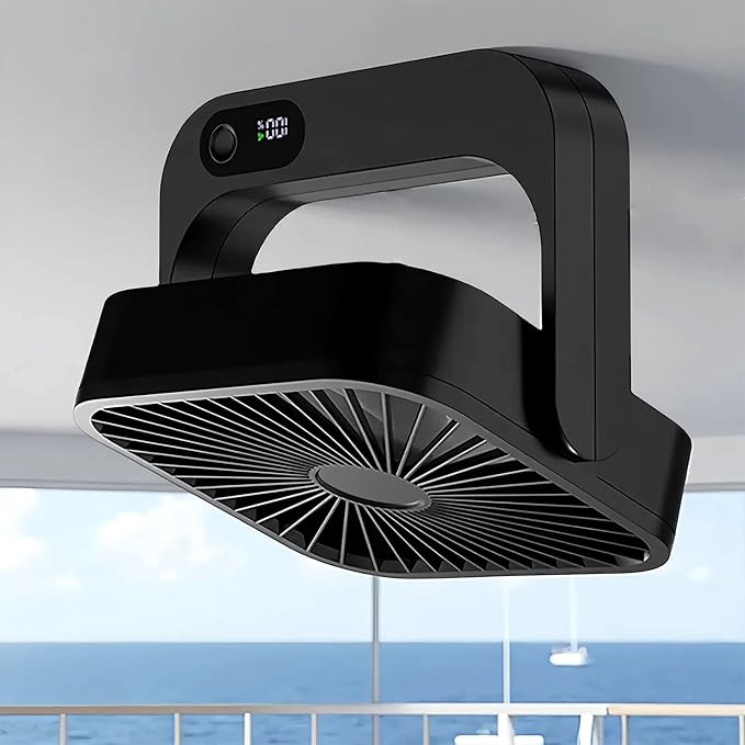 Magnetic Cruise Ship Approved Fan, 5000mAh Battery Operated Portable Fan with 5 Speeds, Magnetica... | Amazon (US)