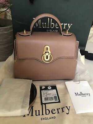 Mulberry  Seaton Satchel Handbag Genuine Dark Blush Micro W Receipt Sold Out NWT | eBay UK