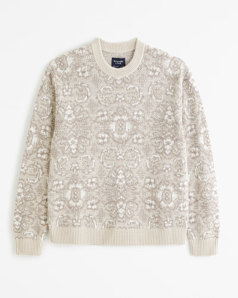Men's Plated Crew Sweater | Men's | Abercrombie.com | Abercrombie & Fitch (US)