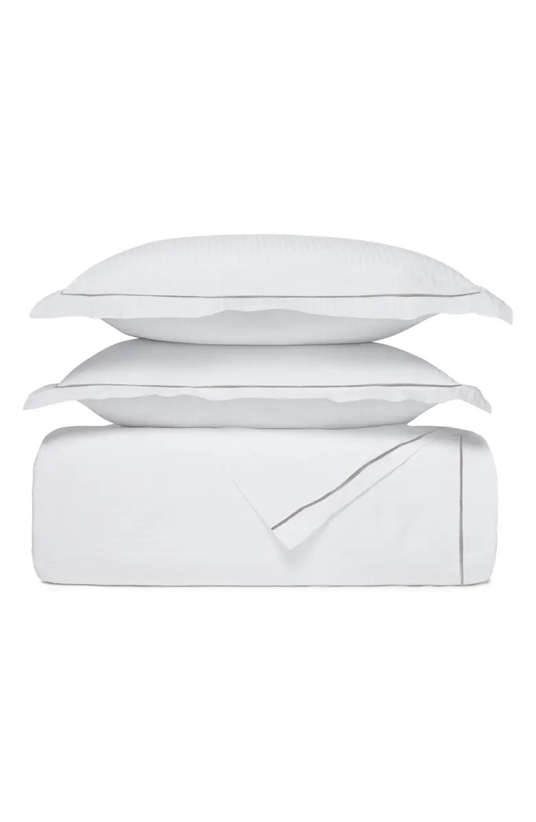Signature Embroidered Stripe Duvet Set | Nordstrom