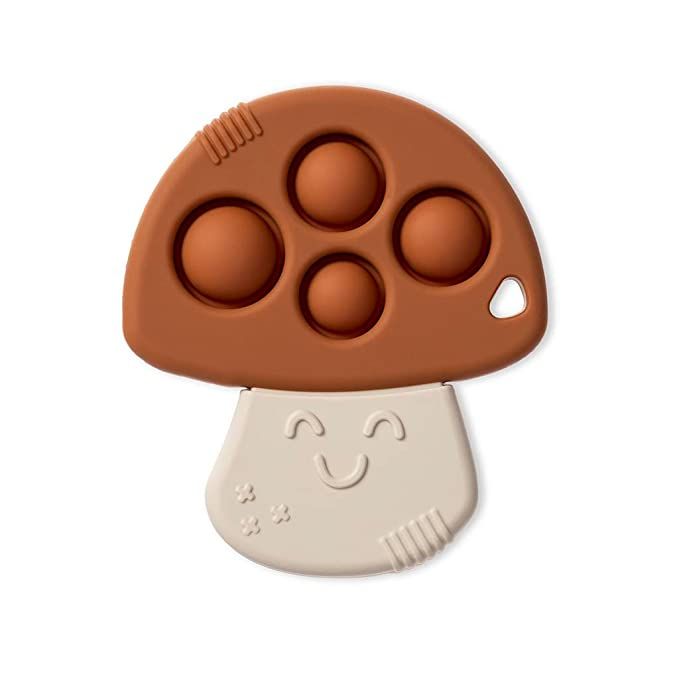 Itzy Ritzy - Itzy Pop Sensory Silicone Popper with Raised Textures to Soothe Sore Gums, Mushroom ... | Amazon (US)