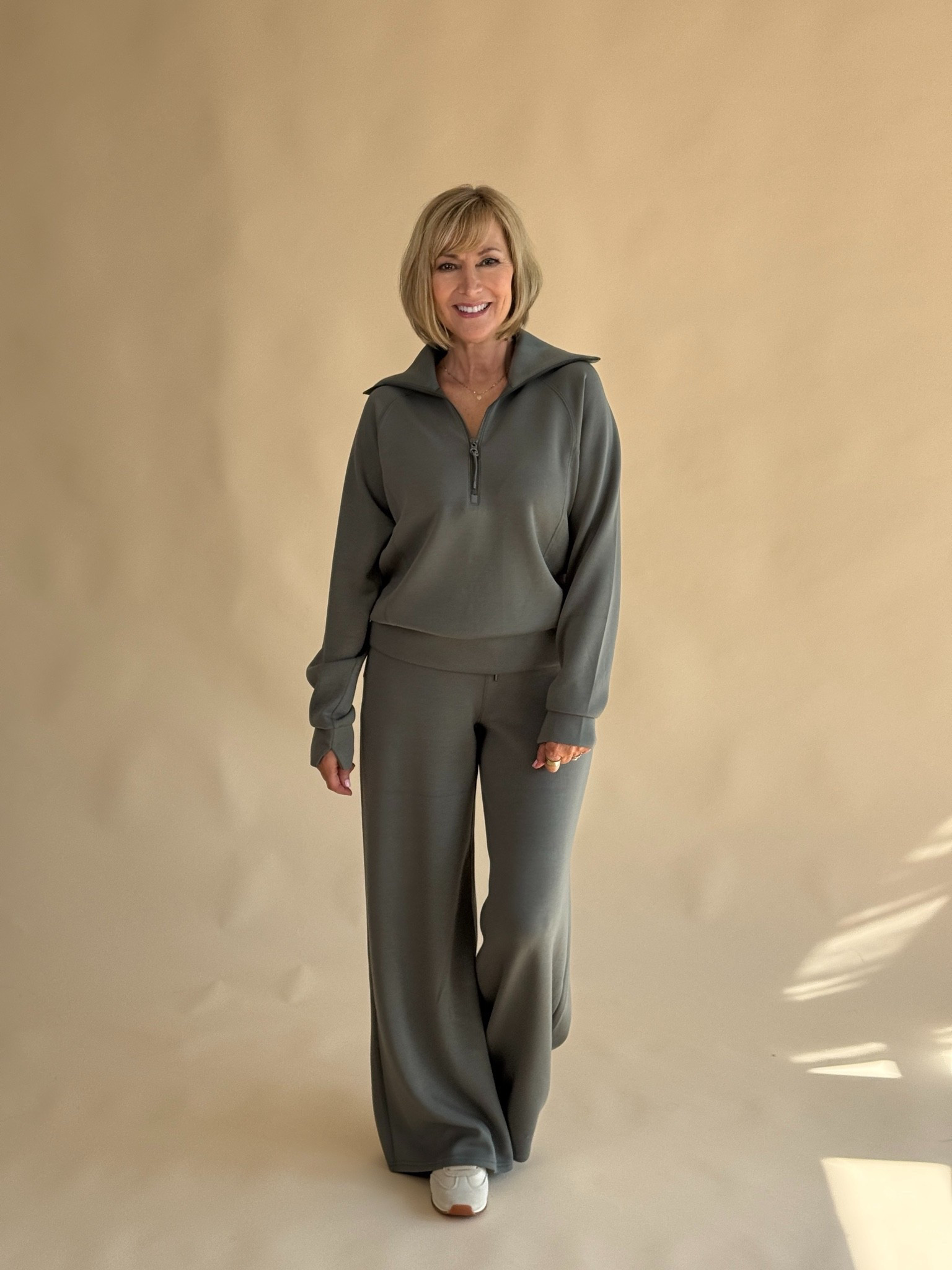 Hurry for these AirEssentials wide leg pants and half zip sets in the NSale.

#LTKOver40 #LTKActive #LTKSaleAlert