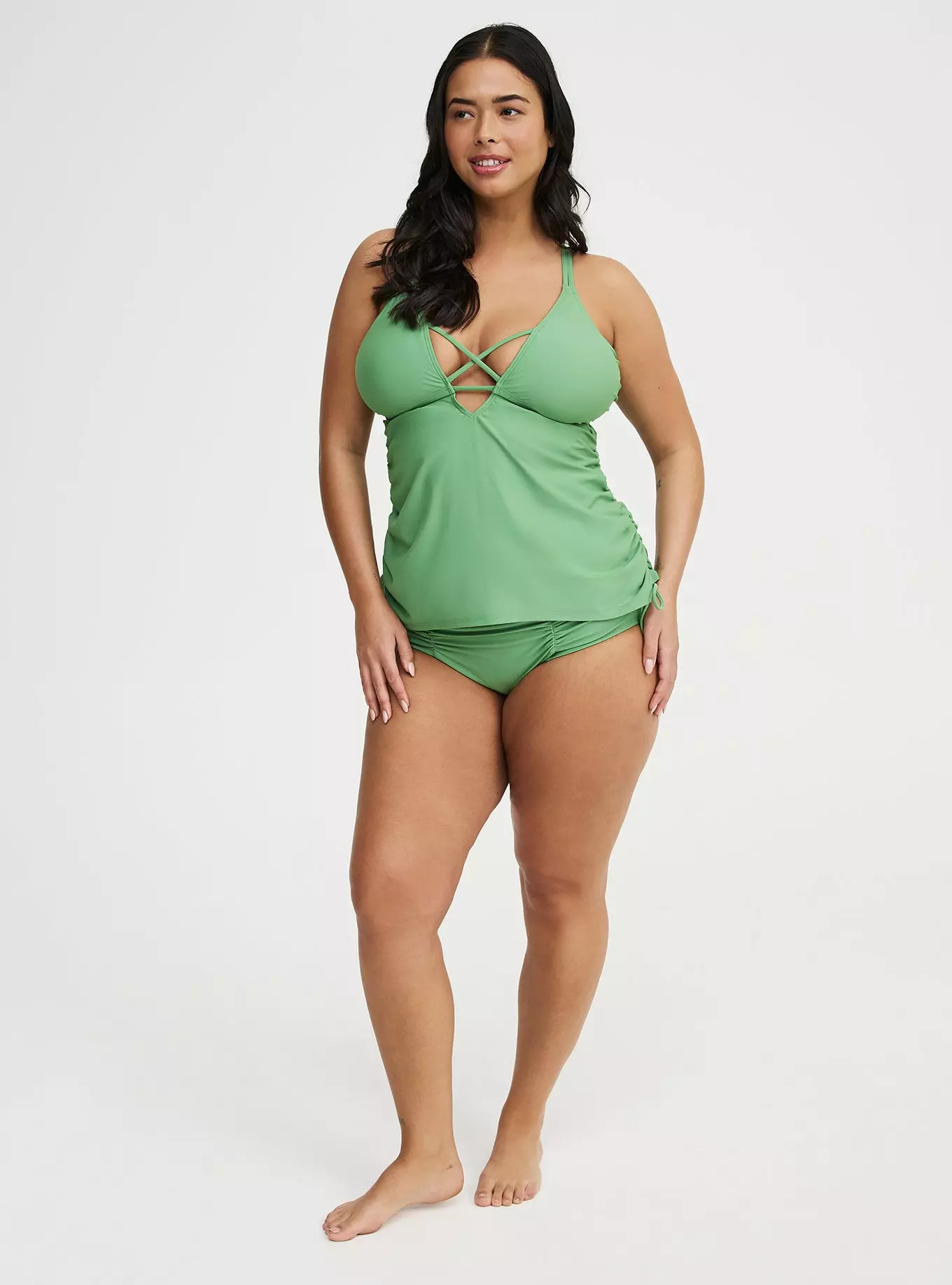 Wire-Free XO Cinch Side Tankini | Torrid (US & Canada)