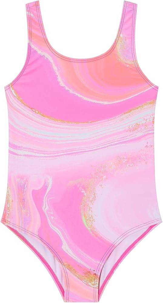 Girls One Piece Swimsuit Quick Dry Swimwear Swimming Beach Bathing Suit for 5-14 Years | Amazon (US)