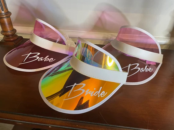 Personalized Clear Visors for Party Favors | Etsy (US)