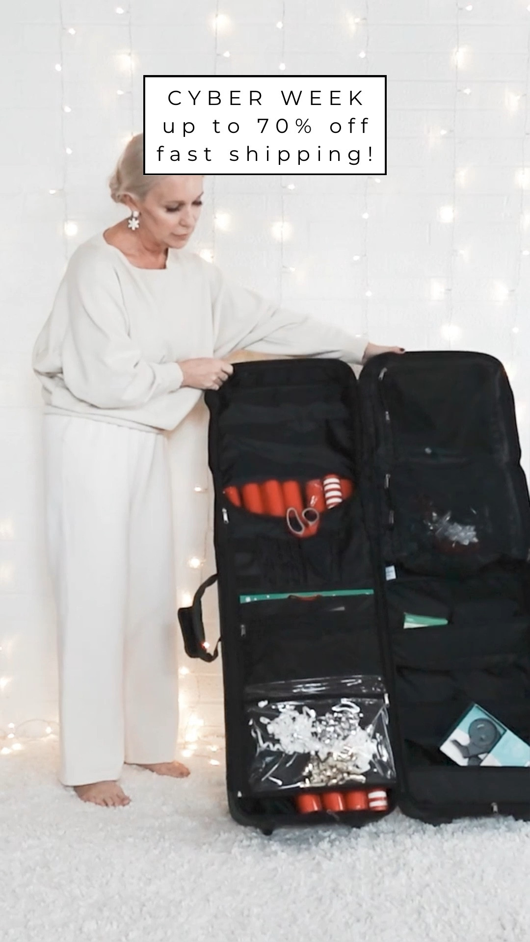 Check out the gift wrap station that I found on @Wayfair! Not only does it keep all of my holiday gift wrap items neat and organized in one place, it stands up right for easy access.   AND…If you missed out on Wayfair’s Cyber Monday, you’re in luck! From 12/3 to 12/8, Wayfair is offering massive deals during Cyber Week! Save up to 70% off and get fast shipping! @Wayfair, #Wayfair, #WayfairPartner  #ad


#LTKHoliday #LTKSaleAlert #LTKWatchNow