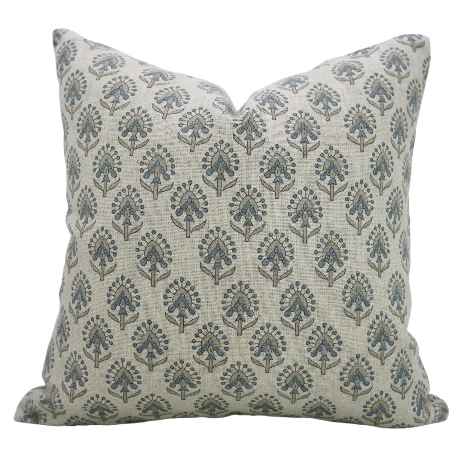 Fabdivine Throw Pillow Cover 14x14 Inch Handmade Block Print Cushion-Sun Flower | Wayfair North America