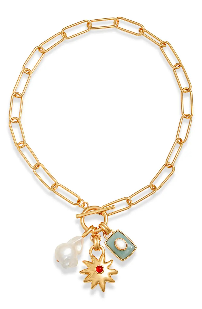 Lizzie Fortunato Helios Sea Charm Pendant Necklace | Nordstrom | Nordstrom