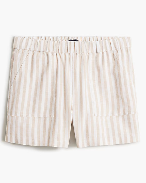 Linen-blend pull-on short | J.Crew Factory