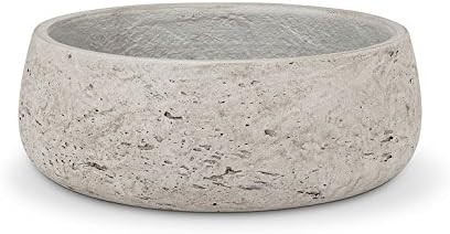 Abbott Collection Low Bowl Planter, Grey (Small) | Amazon (US)