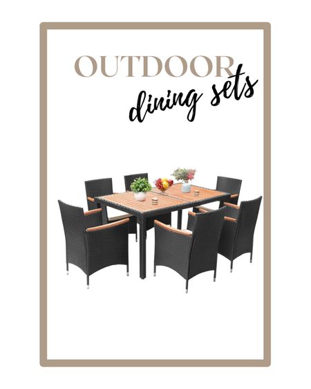 Affordable Outdoor dining set, outdoor furniture from Walmart & Amazon 

, patio sets 

#LTKHome #LTKSaleAlert #LTKStyleTip