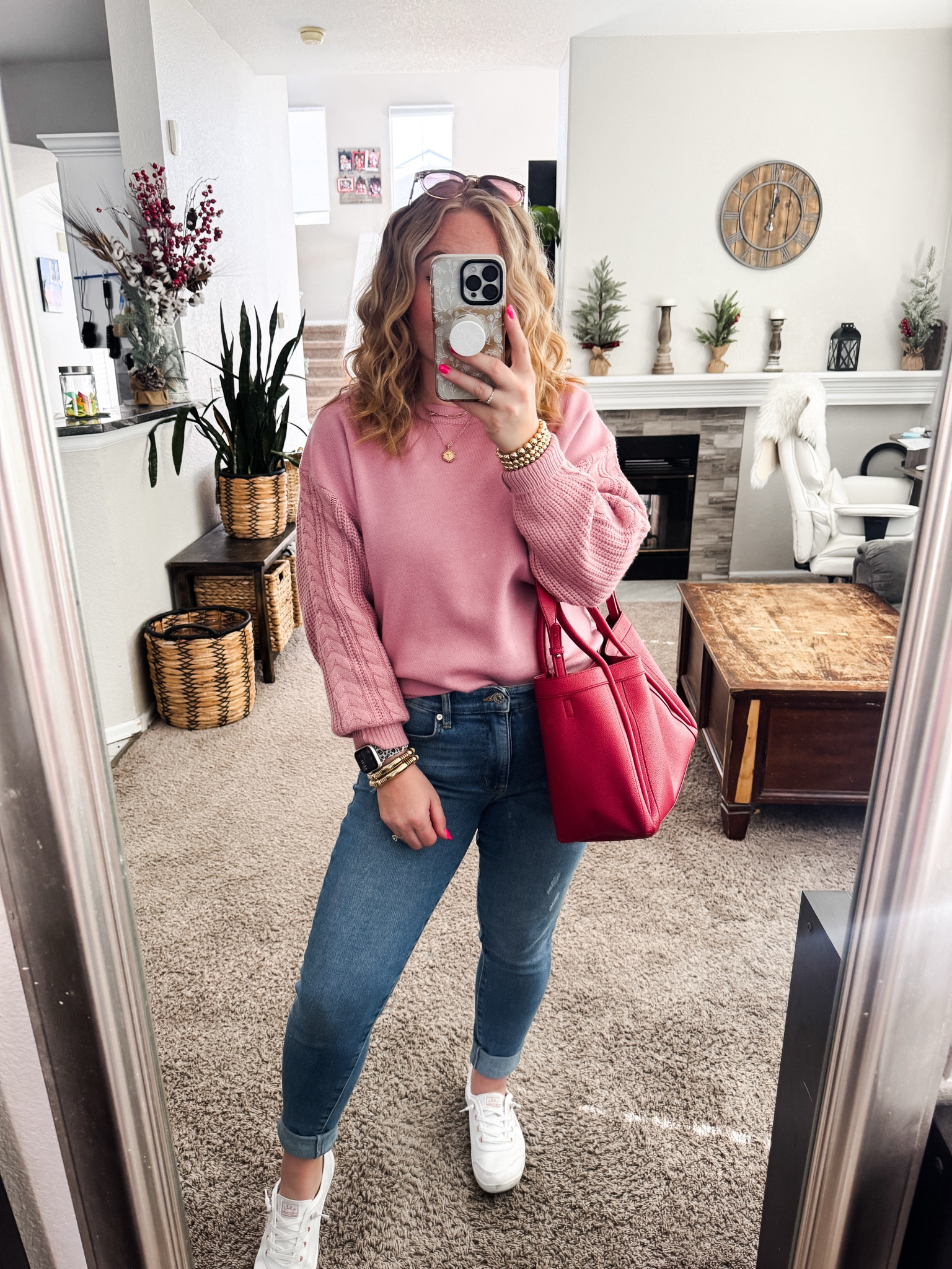 Winter outfit idea from amazon — pink cable knit sweater, jeans, red handbag, and white sneakers. Everything fits tts







Winter outfit
Winter fashion
Amazon winter outfits
Trending winter fashion 
 casual winter outfits | winter fashion | size 4-6 | cold weather outfits | winter outfit ideas | layering outfit for the cold| winter fashion 2025 | outfit inspo | outfit ideas | winter outfits amazon  | casual outfit Ideas  | Outfits | Amazon Casual Outfit | Cute casual outfits | Preppy Outfit 

#LTKFindsUnder50 #LTKootd #LTKPetite