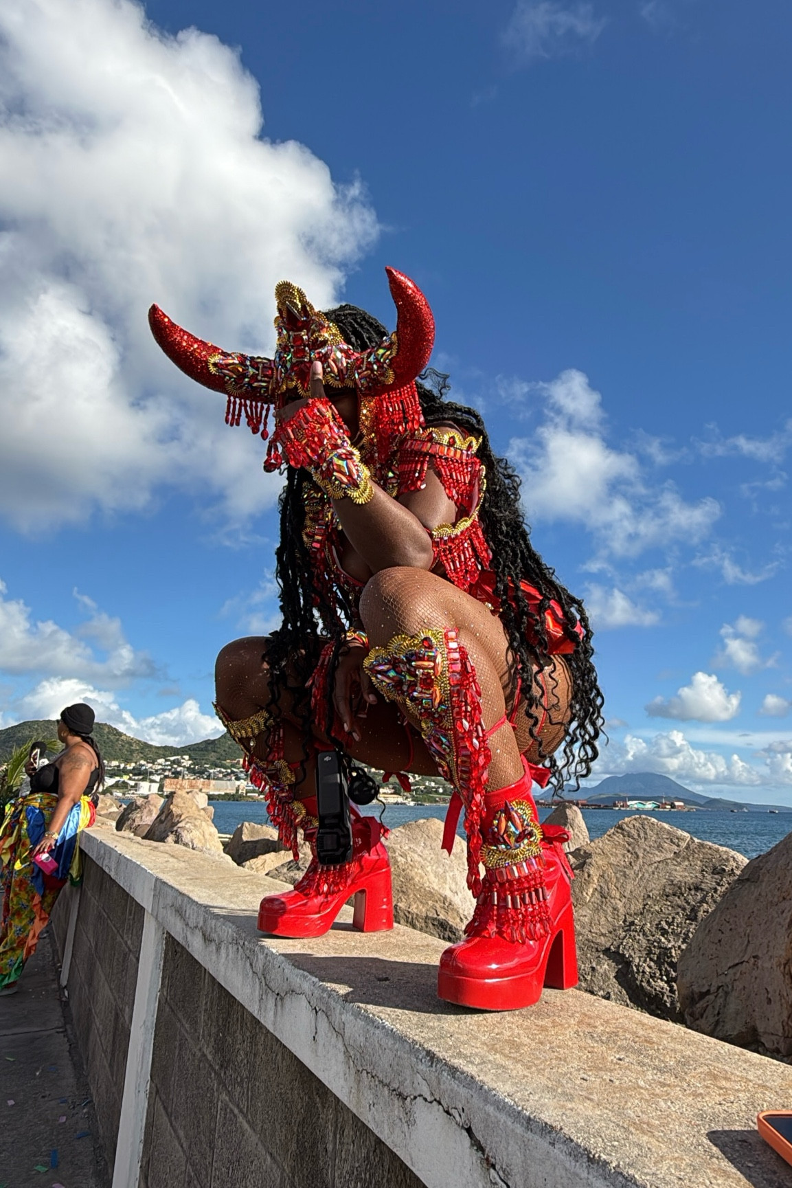 These red platform boots madeeee my carnival costume in St Kitts. | boots , platform boots, red boots , gogo boots 

#LTKShoeCrush #LTKStyleTip