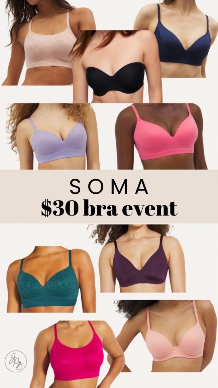 Soma $30 bra event
Bras on Sale
Wireless Bra
Bralette 
Strapless Bra 

#LTKSaleAlert #LTKStyleTip #LTKFindsUnder50