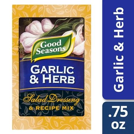 (4 Pack) Good Seasons Garlic & Herb Salad Dressing & Recipe Mix, 0.75 Oz Envelope | Walmart (US)