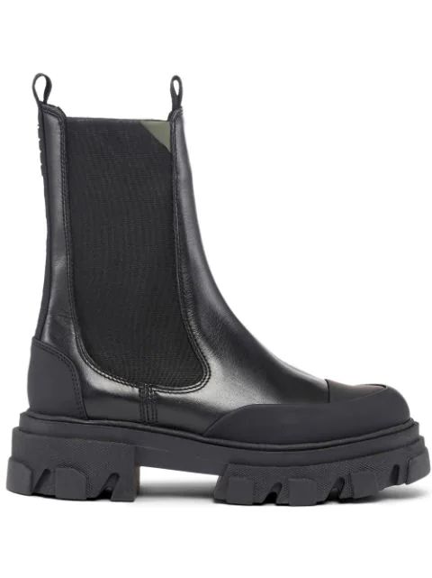 chunky leather Chelsea boots | Farfetch (UK)