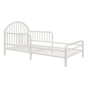 Little Seeds River Metal Toddler Bed in White | Cymax