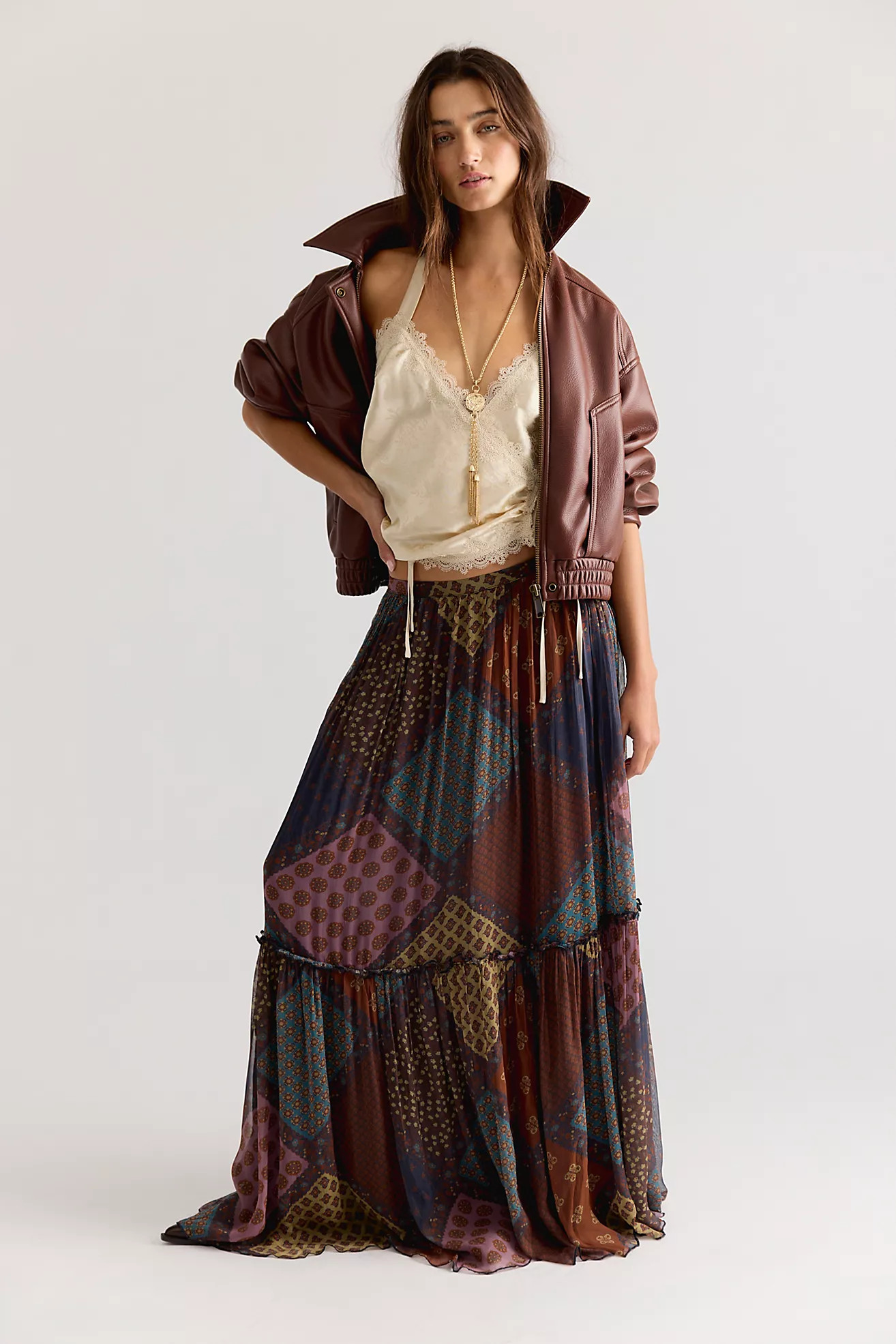 Single Whip Printed Maxi Skirt | Free People (Global - UK&FR Excluded)