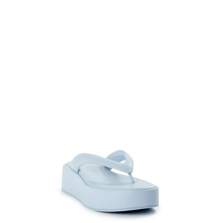 No Boundaries Women's Wedge Flip Flop Sandals | Walmart (US)