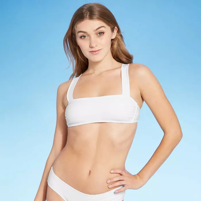 Juniors' Square Neck Bralette Bikini Top - Xhilaration™ | Target