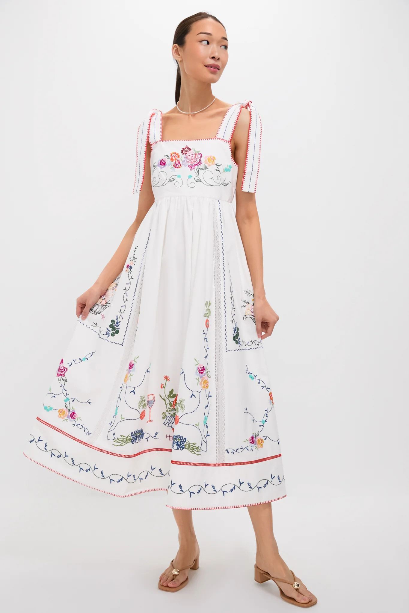 Multi Embroidery Stefy Dress | Tuckernuck (US)