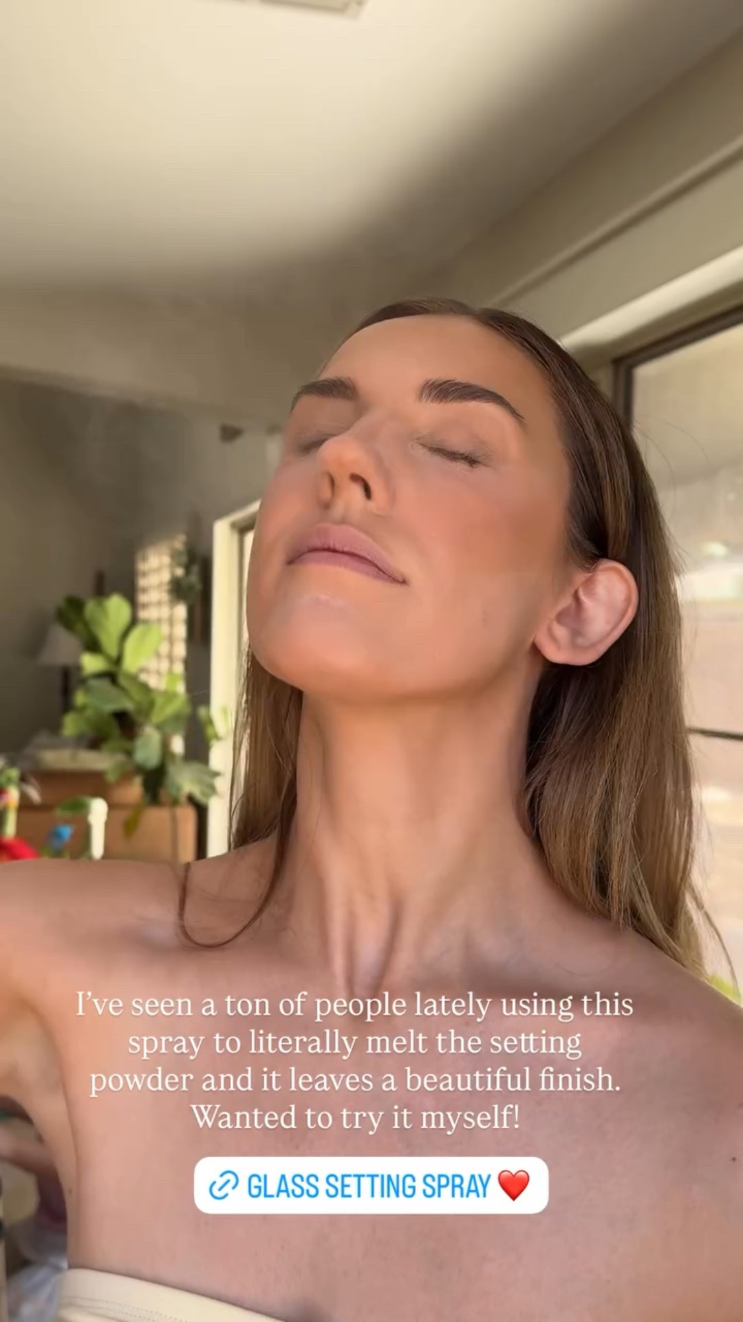 I’ve seen a ton of people lately using this spray to literally melt the setting powder and it leaves a beautiful finish. Wanted to try it myself!