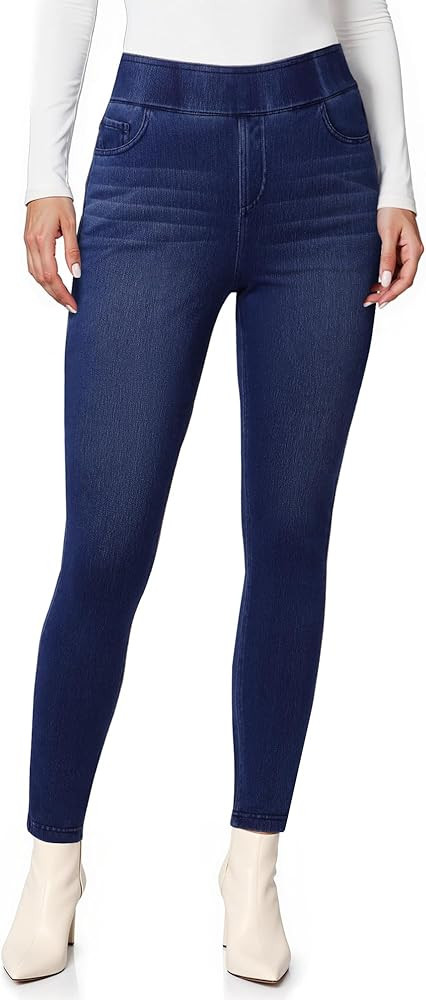 GRAPENT Skinny Jeans for Women Trendy High Waisted Pull On Elastic Waist Soft Stretchy Denim Pant... | Amazon (US)