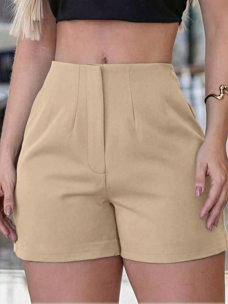 Women's Summer Casual Elastic Fitness Shorts, American Style | SHEIN
