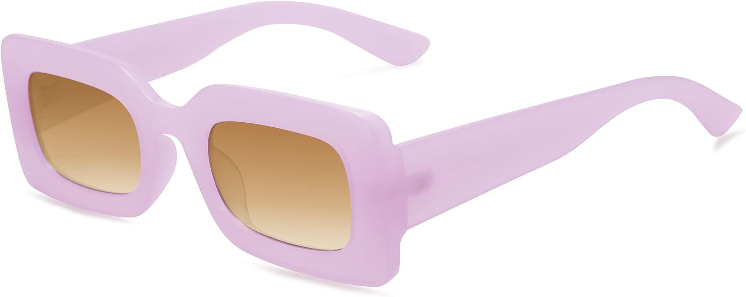 SOJOS Kids Rectangle Nude Blue Sunglasses for Girls Toddler Baby Age 1-2 UV400 Protection Trendy ... | Amazon (US)