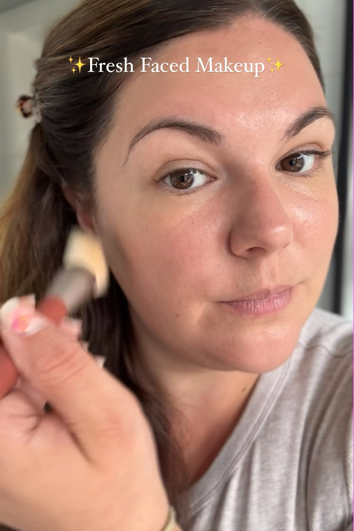 Easy to follow barely there fresh faced makeup look…….. 

I absolutely love a no makeup makeup look, so I look like me but better. A glowy healthier looking more put together version 😂

Products I used to:- 

Kosas - BB water Burst (20) *
Fenty - We’re Even Concealer (225N)*
Armani - Luminous Silk Bronzer (100) *
Charlotte Tilbury - Beach Stick (Las Salinas) *
Rare Beauty - Liquid Luminiser (Magnetize)
Urban Decay - Big Brush Brow (Brunette Betty)*
Lancome - Hypnose Drama Mascara * 
Kosas - Hotliner (Infinite) *
Rare Beauty - Balm (Nearly Neutral)

Tweezerman - Eyelash Curlers & Spoolie *

Any products you like the look of?

*Pr/Ad 

.
.
.
.
.
.
.

Makeup Look, Easy Makeup, Your Skin But Better, Makeup Look Of The Day, Makeup, New Makeup, Natural Makeup, No Makeup Makeup, Pink Makeup, Pretty Makeup, Blusher, Lipstick, Summer Makeup, Hydrating Makeup, Glass Skin, Glowing Skin, UK Makeup, Makeup Musthaves, Makeup Look, Makeup Tutorial, New Makeup, Easy Makeup, Makeup Essentials, Every Day Makeup, Makeup, UGC content, Beauty Influencer, Over 30s beauty, Over 30s Makeup. 

#makeupcombo #luxurymakeup #easymakeup #makeupessentials #ukmakeup #makeupproducts #makeupreels #makeuplooksgood #wakeupandmakeup #beautylovers #beautyreels #makeupover30 #makeuptime #makeuptryon #makeupdetails

#LTKuk #LTKluxury #LTKbeauty