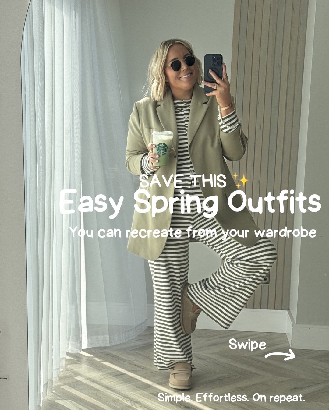 Spring outfits don’t need a whole new wardrobe.

Most of the time we already own everything we need… we just forget how to style it.

These are my go-to easy outfit formulas when I want to look put together but still feel comfortable.

Simple pieces.
Neutral colours.
Outfits you can wear on repeat.

Save this for spring outfit inspiration.

And tell me in the comments…
Which outfit would you wear?

#springoutfits #wardrobestaples #everydaystyle #easyoutfits #effortlessstyle