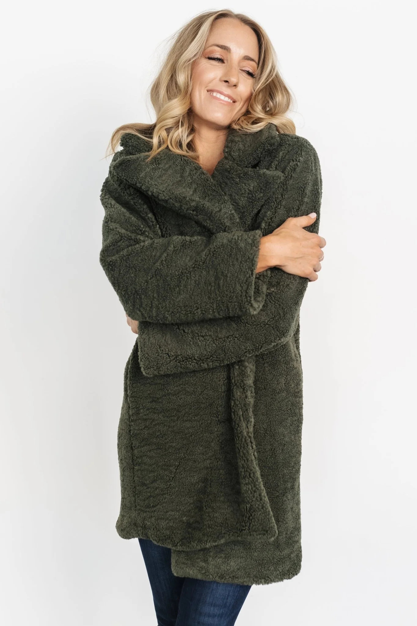 Damien Sherpa Coat | Dark Green | Baltic Born