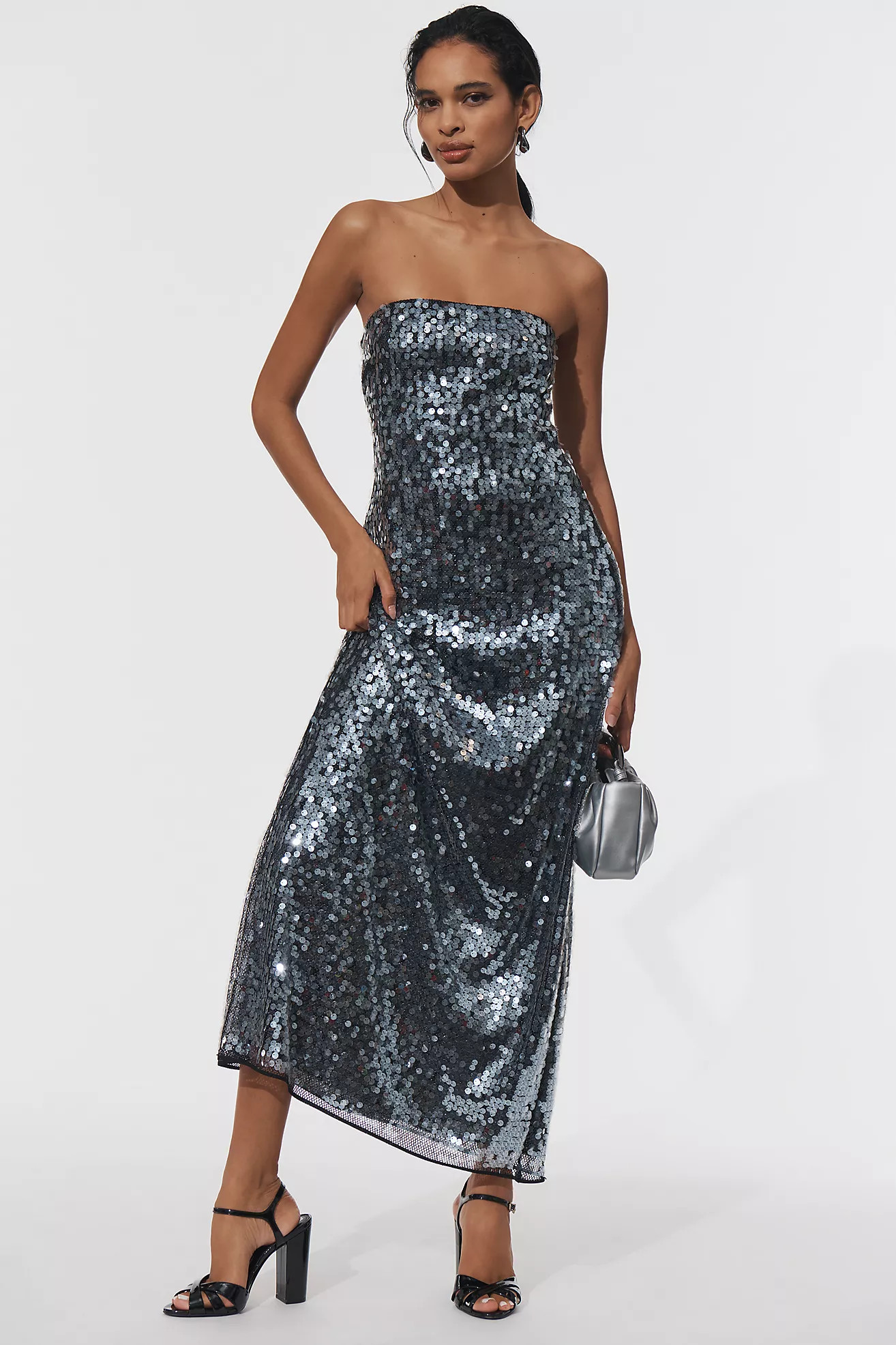 For Love & Lemons Strapless Sequin Maxi Dress | Anthropologie (US)