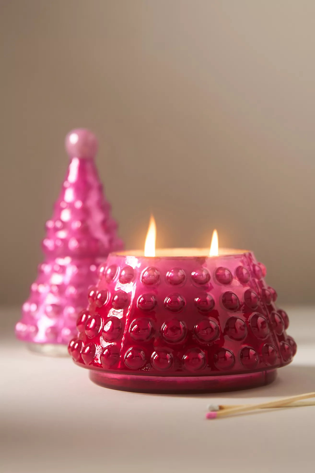 Hallorm Bubble Tree Fruity Plum & Fir Balsam Glass Candle | Anthropologie (US)