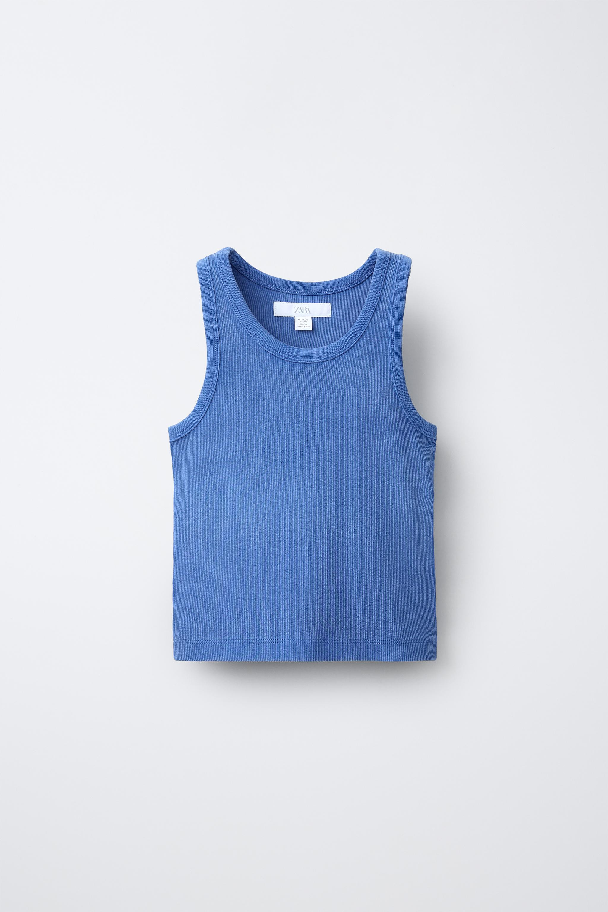 RIBBED RACERBACK T-SHIRT | Zara US