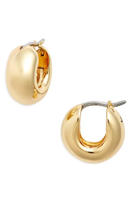 JENNY BIRD Mini Tome Huggie Hoop Earrings in Gold at Nordstrom | Nordstrom