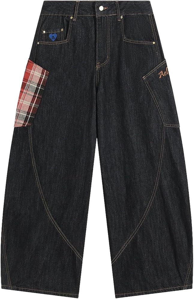 Aelfric Eden Super Baggy Barrel Jeans Wide Leg Denim Trouser Straight Leg Jeans Unisex Vintage Pa... | Amazon (US)